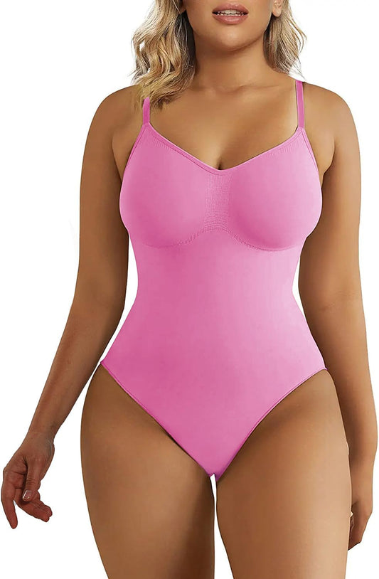 Women'S Shapewear Bodysuit Tummy Control Body Shaper Seamless Sculpting Snatched Waist Body Suit